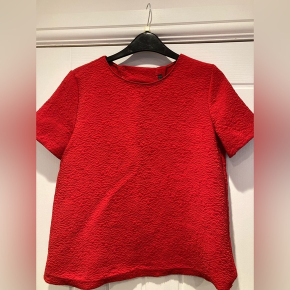 Zara red strappy back textured top ladies size M - Picture 3 of 4